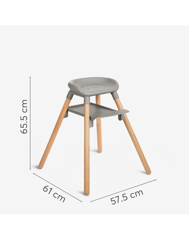 Maitinimo kėdutė „Woody Beige“