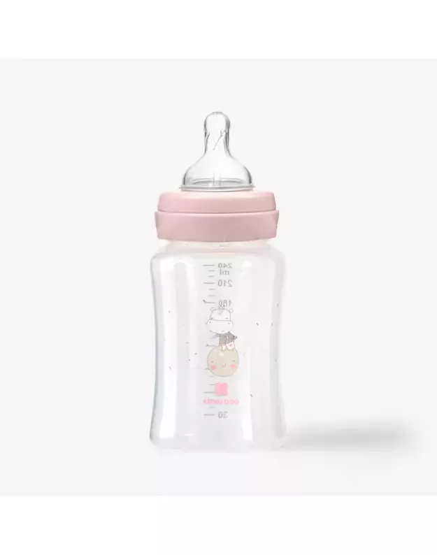 Hippo Dreams PP maitinimo buteliukas 240 ml Pink