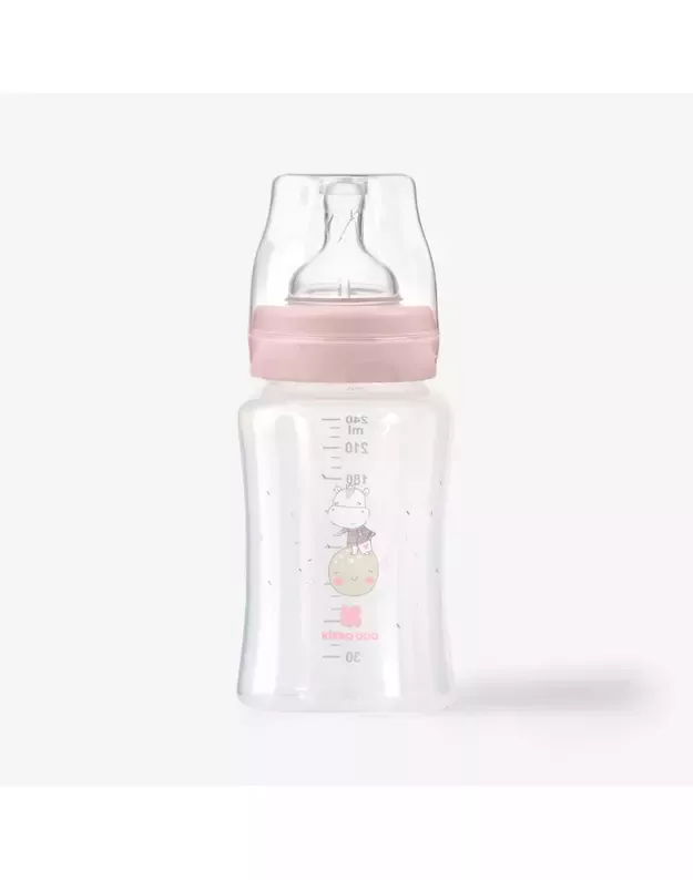 Hippo Dreams PP maitinimo buteliukas 240 ml Pink