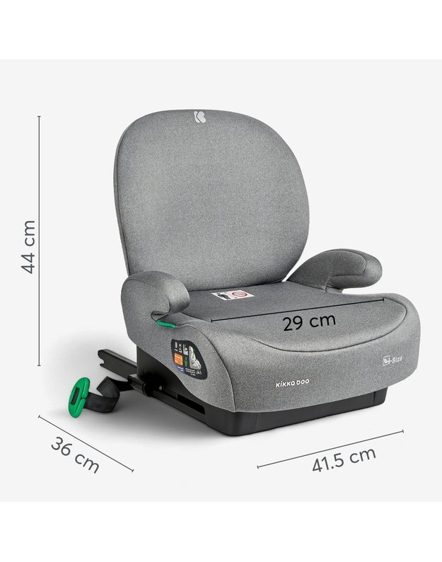 Automobilinė paaukštinta kėdutė i-Boost Brown (i-Size 125-150 cm)