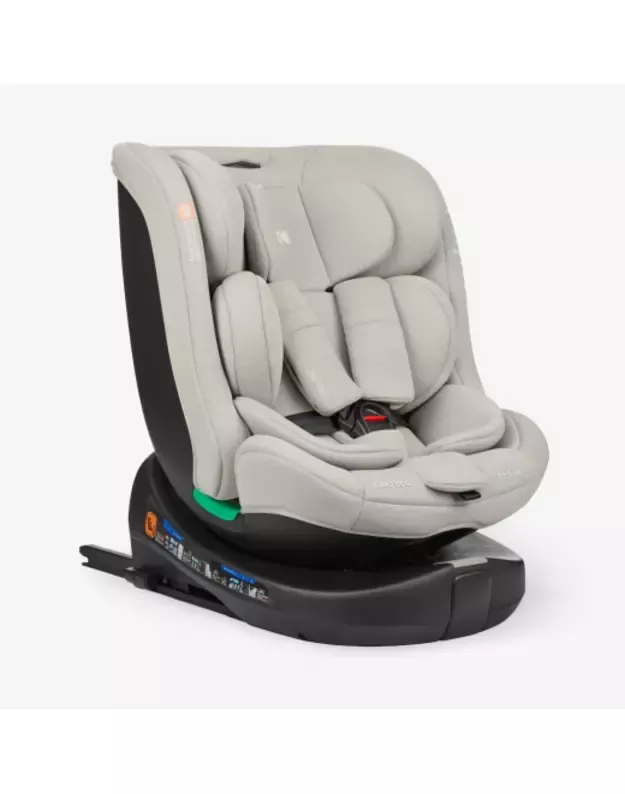 Automobilinė kėdutė KikkaBoo i-Round i-size 40-150cm Light Grey