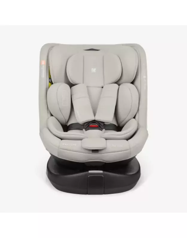 Automobilinė kėdutė KikkaBoo i-Round i-size 40-150cm Light Grey
