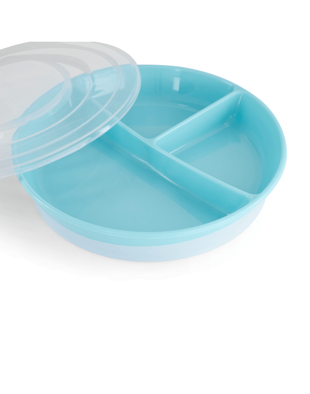 Twistshake lėkštė su skyreliais Pastel Blue 78170 1