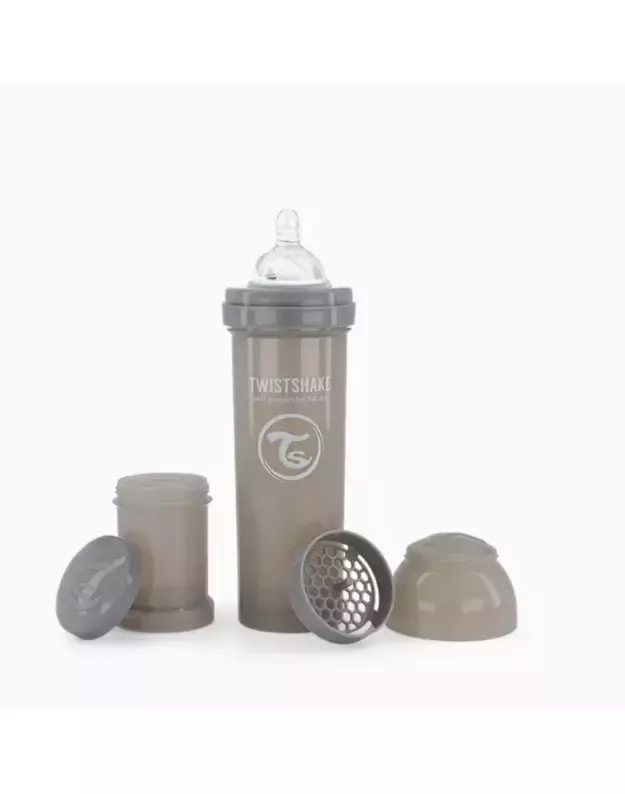 Twistshake Anti-Colic Baby Bottle 330ml Grey 78266