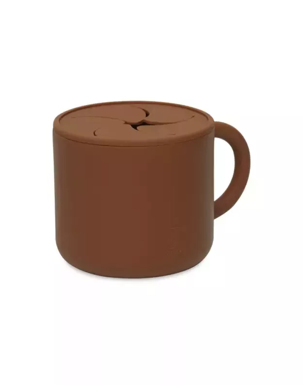 Jollein silikoninis užkandžių indelis „Snack Cup“ Caramel