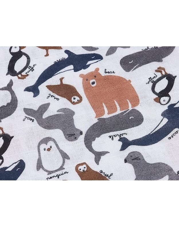 Jollein muslino vystyklių rinkinys Polar 2 vnt. (115x115 cm) 2