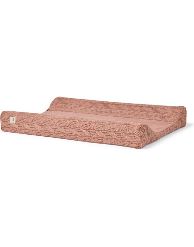 Jollein vystymo čiužinio užvalkalas Spring Knit Rosewood 50x70 cm – minkštas ir stilingas