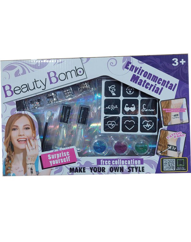 Vaikiškas tatuiruočių rinkinys Tattoo  – kūrybinis žaislas vaikams