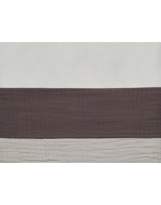 Jollein medvilninė paklodė kūdikiui 120x150 cm Wrinkled Cotton Chestnut 