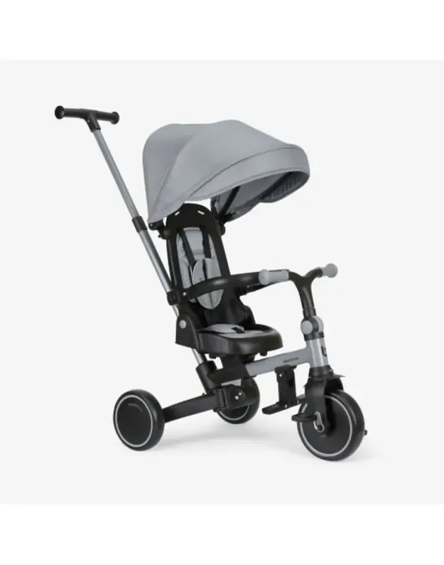 Triratukas 8 in 1 KikkaBoo Aluma Grey – daugiafunkcis triratukas vaikams