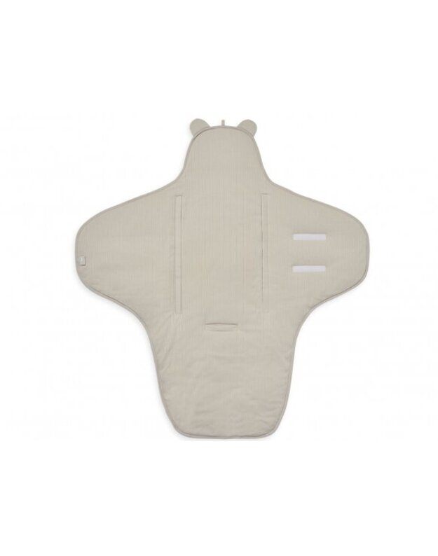 Jollein autokėdutės ir lopšio užklotas Basic Stripe Nougat 2