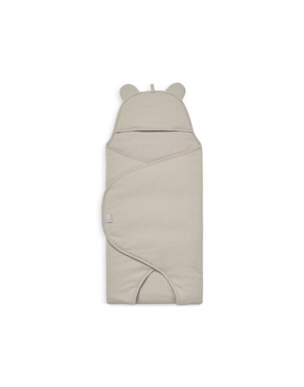 Jollein autokėdutės ir lopšio užklotas Basic Stripe Nougat 3