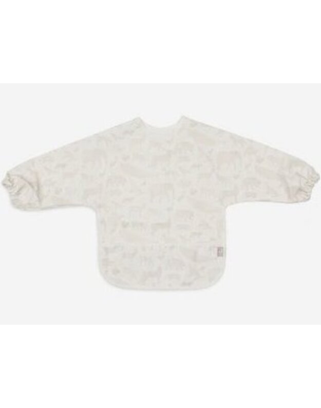 Jollein bib with sleeves, waterproof Animals Nougat