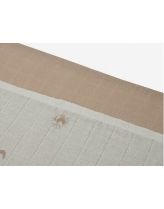 Jollein cotton blankets 115x115cm Stargaze Biscuit 2pcs