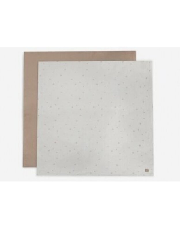 Jollein cotton blankets 115x115cm Stargaze Biscuit 2pcs