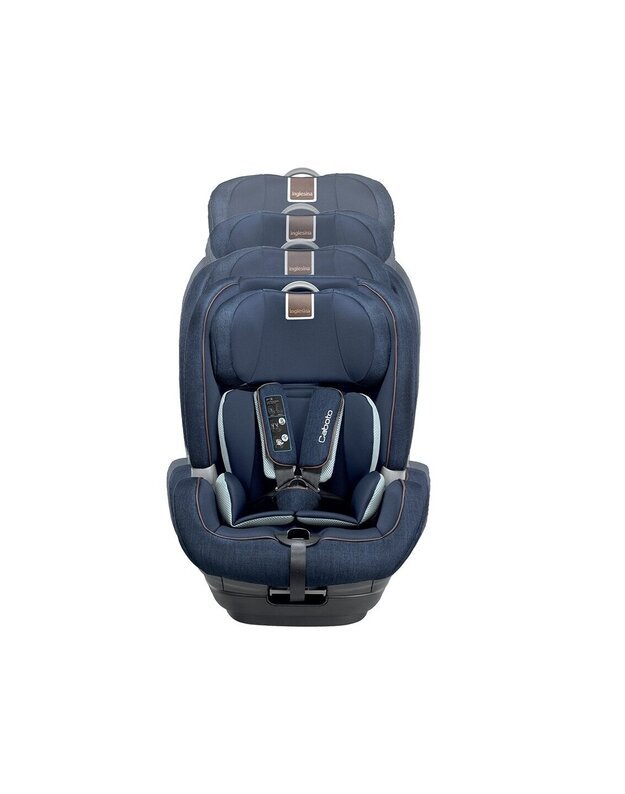 Automobilinė kėdutė Inglesina Caboto i- Size Moon Grey 76 cm - 150 cm 1-2-3 gr.