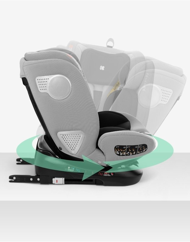Automobilinė kėdutė  Kikka Boo i-Moove Black – i-Size (40-150 cm)