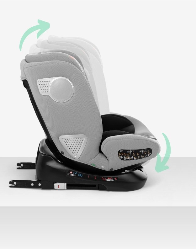 Automobilinė kėdutė  Kikka Boo i-Moove Black – i-Size (40-150 cm)