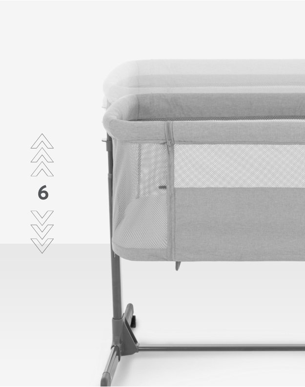 Kūdikių Lovytė  - Kikka Boo Noah Light Grey