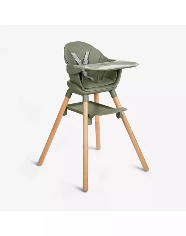 Maitinimo kėdutė „Woody Army Green“