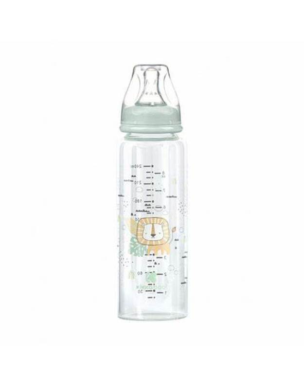 Stiklinis maitinimo buteliukas 240 ml Savanna Mint 