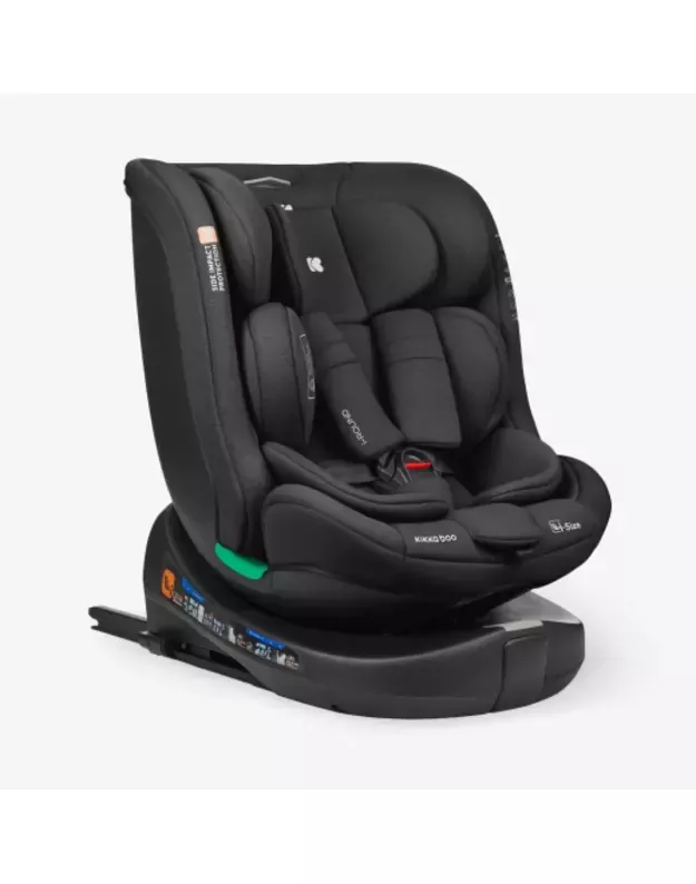 Automobilinė kėdutė KikkaBoo i-Round i-size 40-150cm Black