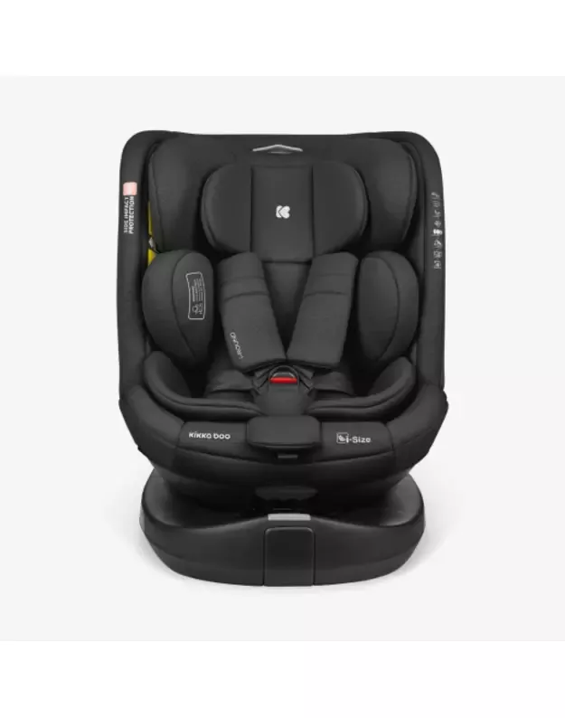 Automobilinė kėdutė KikkaBoo i-Round i-size 40-150cm Black
