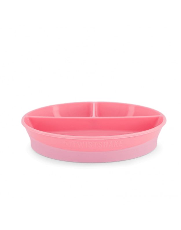 Twistshake lėkštė su skyreliais Pastel Pink 78169  3