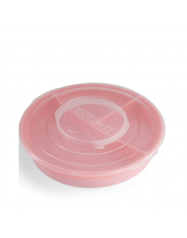 Twistshake lėkštė su skyreliais Pastel Pink 78169 