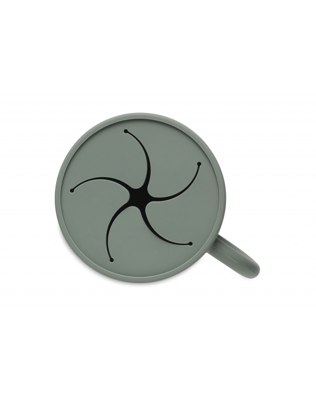 Jollein silikoninis užkandžių indelis „Snack Cup“ Ash Green 3