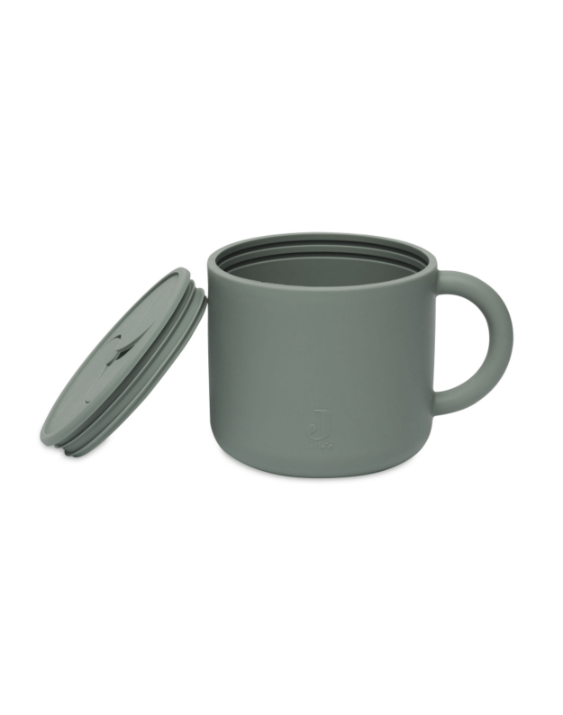 Jollein silikoninis užkandžių indelis „Snack Cup“ Ash Green 1