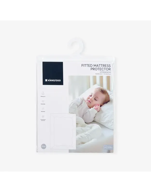 Antibakterinė paklodė su guma 60x120x15 cm 