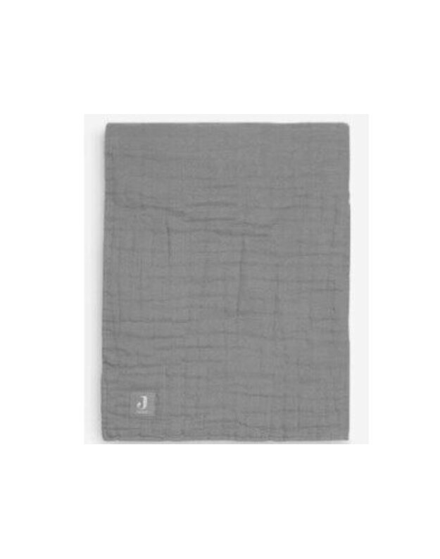 Jollein muslino pledas Wrinkled 120x120 cm Storm Grey