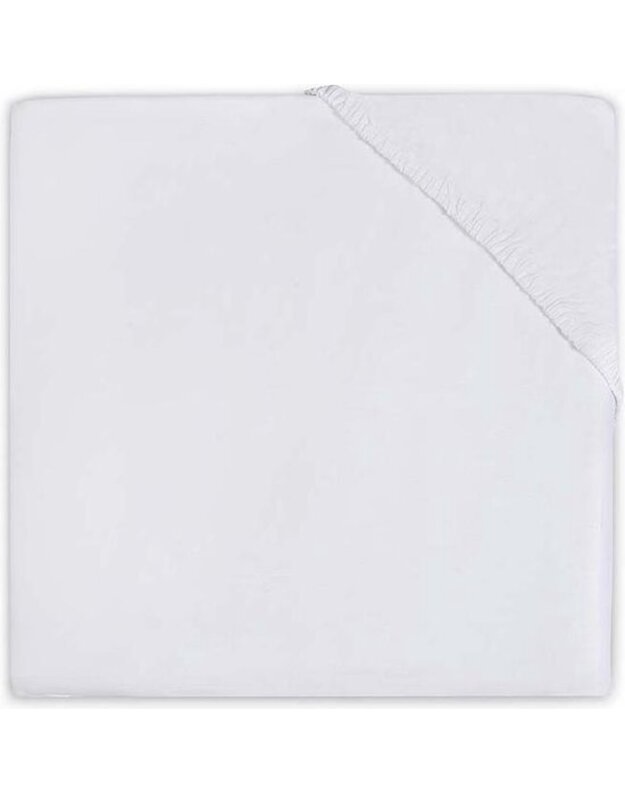 Jollein Molton paklodė lopšiui 50x90 cm White 1
