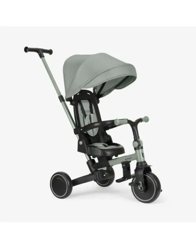 Triratukas 8in1 KikkaBoo Aluma Army Green – daugiafunkcis vaikiškas triratis