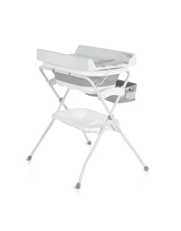Cangaroo Como Baby Bath with Stand and Changing Table, Grey