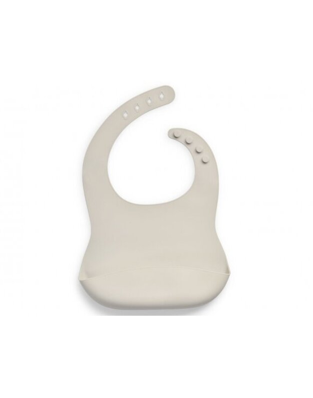 Jollein silicone bib  Strom grey