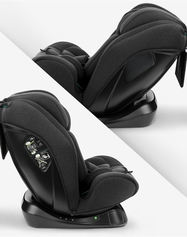 Automobilinė kėdutė Kikka Boo i-Explore Black – i-Size (40-150 cm)