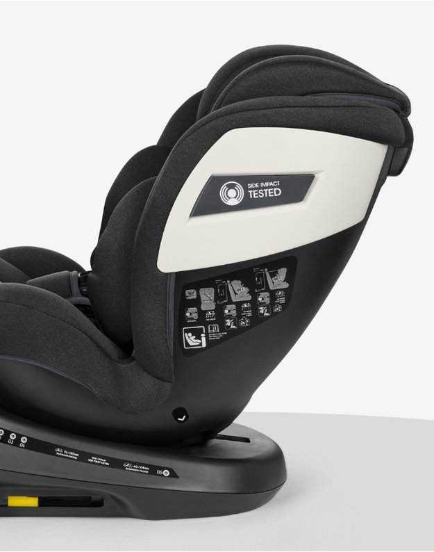 Automobilinė kėdutė  Kikka Boo i-Cruise Dark Grey – i-Size (40-150 cm)