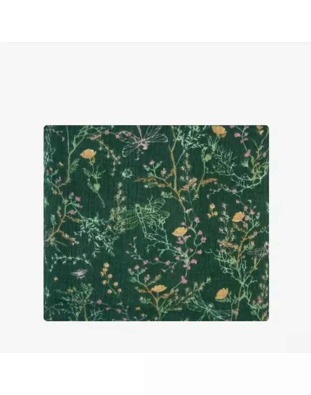 Dviejų sluoksnių muslino antklodė 100x100 Secret Garden Green 