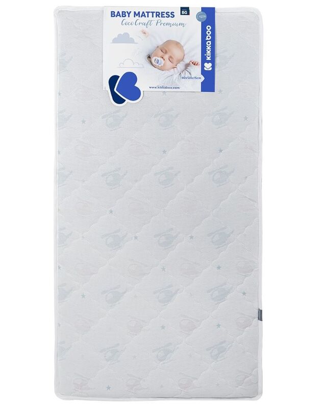 Kikkaboo CocoCraft Mattress 60x120x15 cm Helicopter Blue