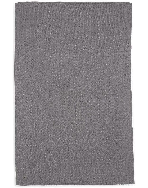 Jollein pledas Bliss Knit Teddy Storm Grey 75x100 cm  1