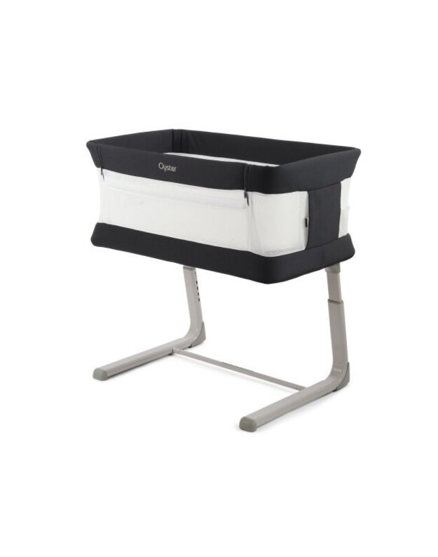 Oyster Wiggle Crib Co-Sleeper Carbonite 