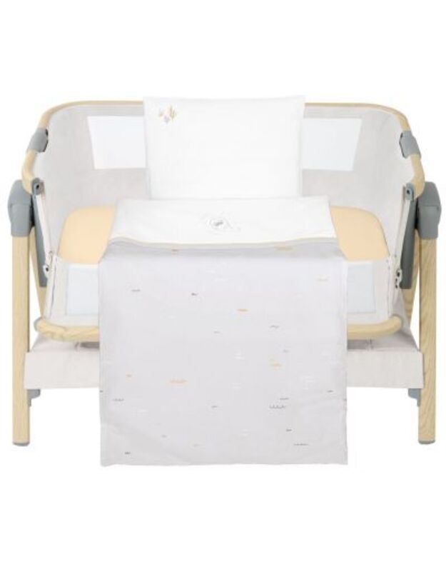 KikkaBoo Seally Me 5 dalių patalynės komplektas mini lovytei