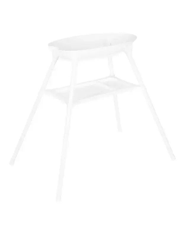 Carrello Auri stovas vonelei Pearl White – stabilus ir patogus maudynėms