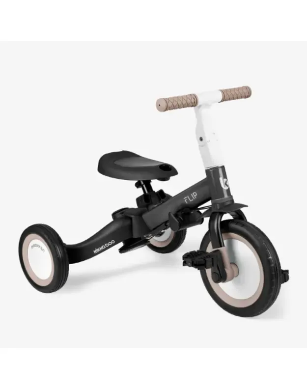 KikkaBoo Flip 5in1 triratukas Black – daugiafunkcis augantis su vaiku 1