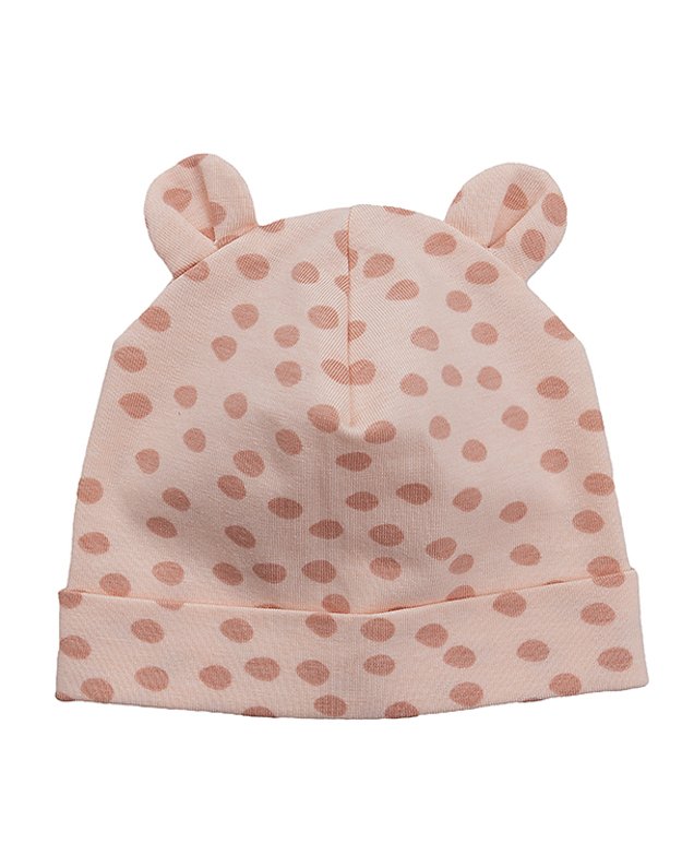 LORITA kepurė - maukšlė su ausytėmis "Pink dots", art. 1158R