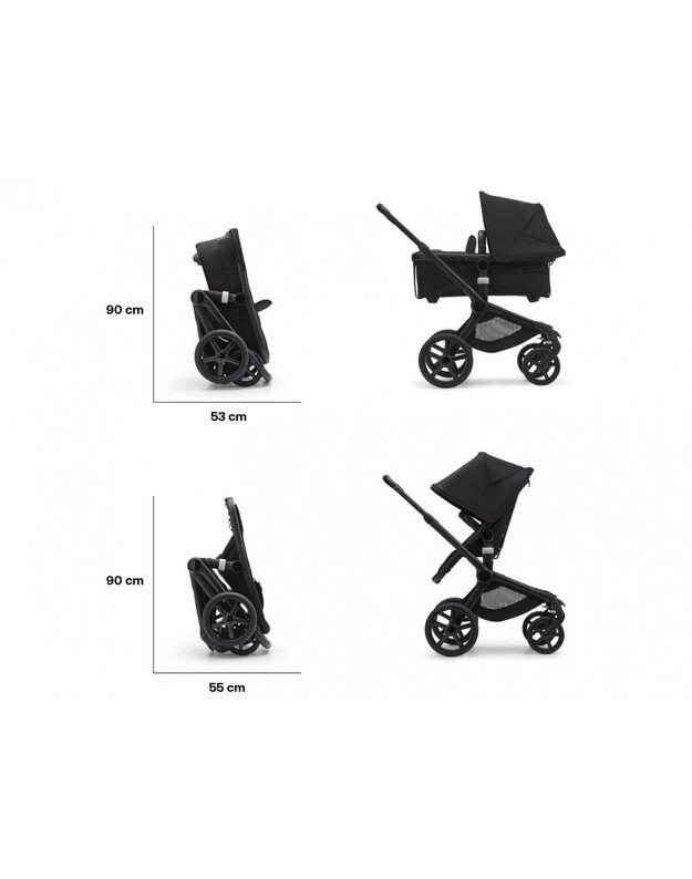  Universalus vežimėlis Bugaboo Fox Cub 2in1 Stormy blue/Stormy blue/black frame 9