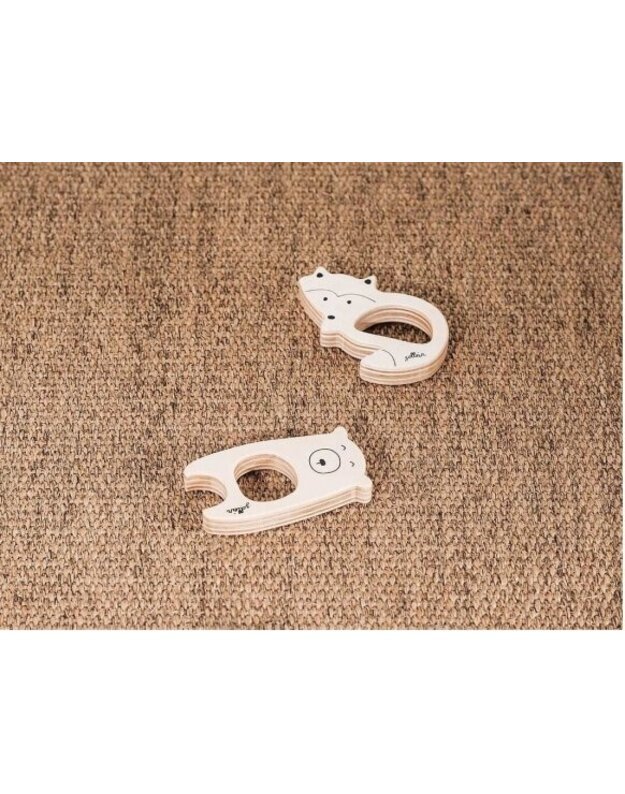 Jollein wooden teether Bear