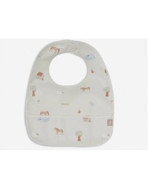 Jollein waterproof bib with pocket Farm 2pcs 1